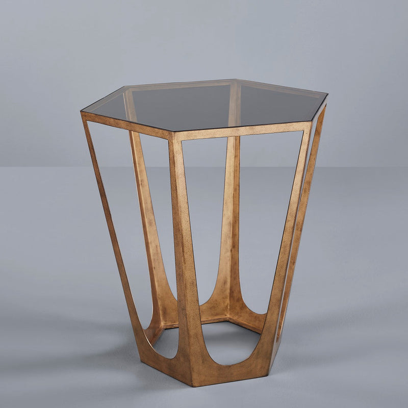 CATALAN END TABLE- SET OF 2 CHAMPAGNE