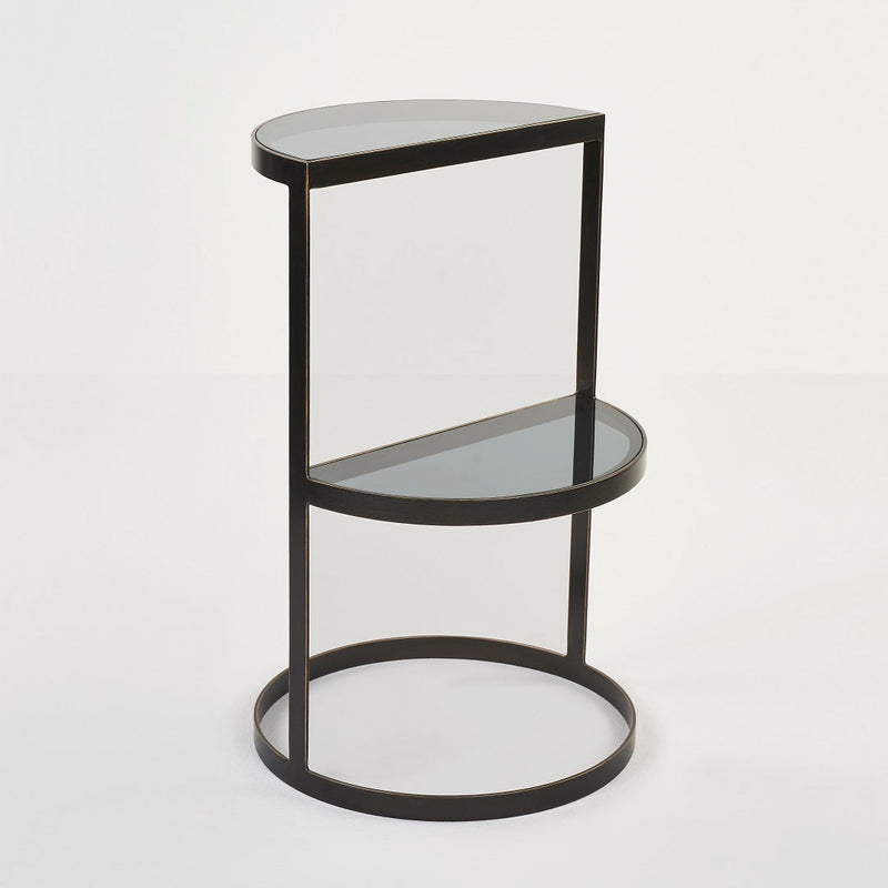 CRESCENT ACCENT TABLE BRONZE