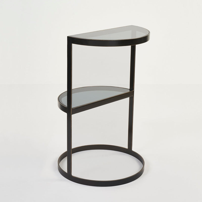CRESCENT ACCENT TABLE BRONZE
