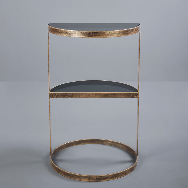 CRESCENT ACCENT TABLE GOLD