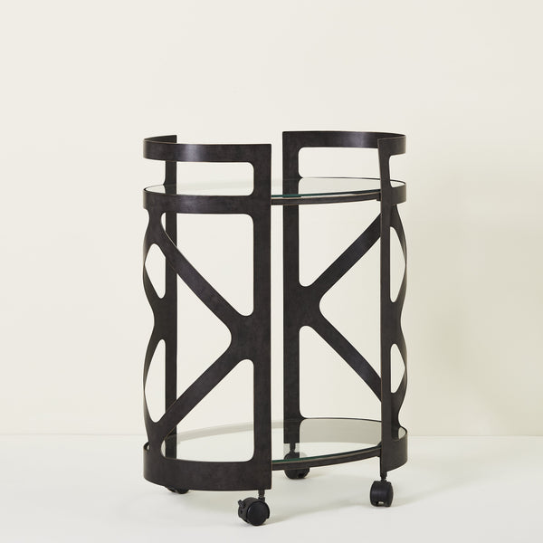 THEBES BARCART OAKWOOD