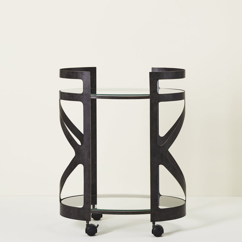 THEBES BARCART OAKWOOD