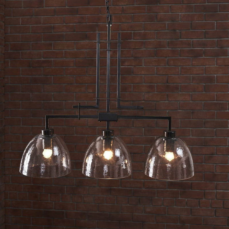 TROY 3 LIGHT CHANDELIER BRONZE