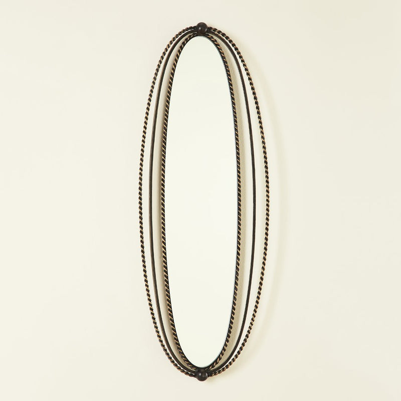 CARCANET WALL MIRROR OAKWOOD