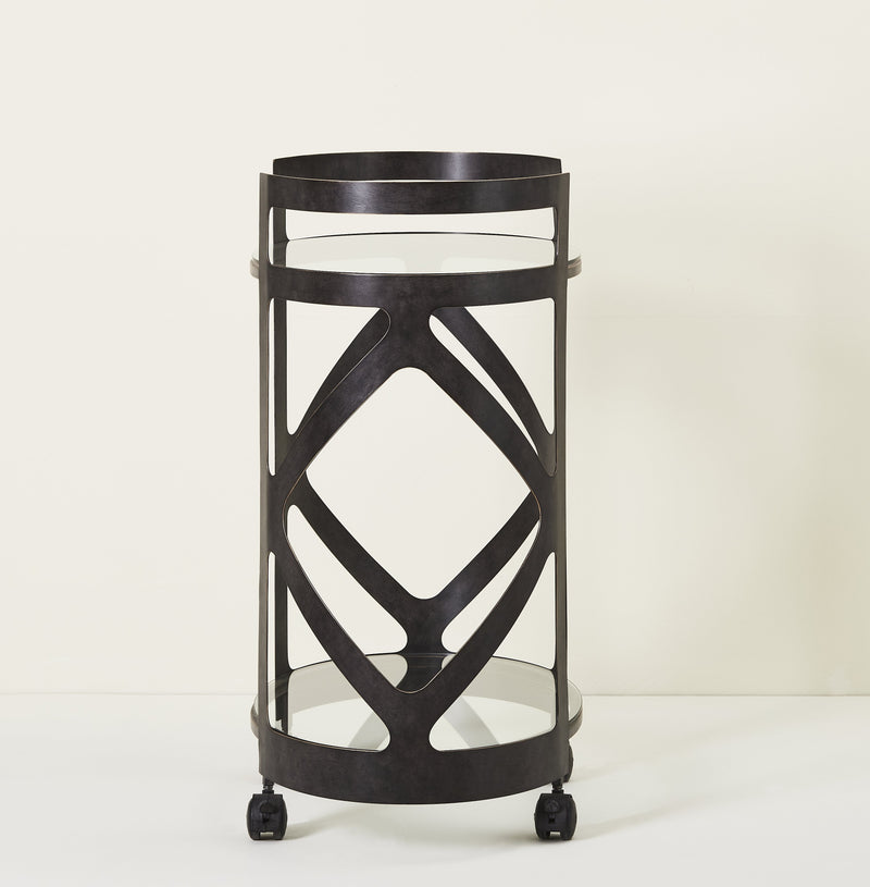 THEBES BARCART OAKWOOD