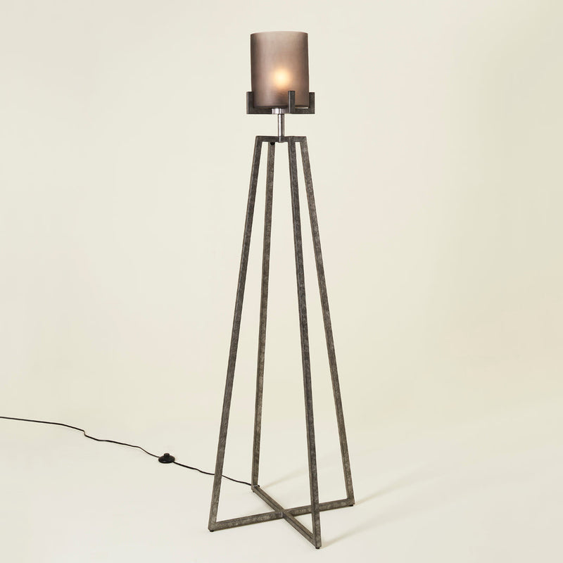 LINORE FLOOR UPLIGHTER SILVER
