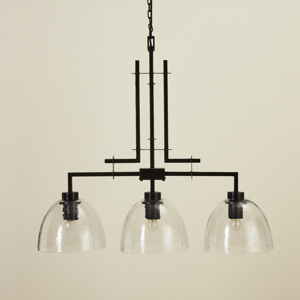 TROY 3 LIGHT CHANDELIER BRONZE