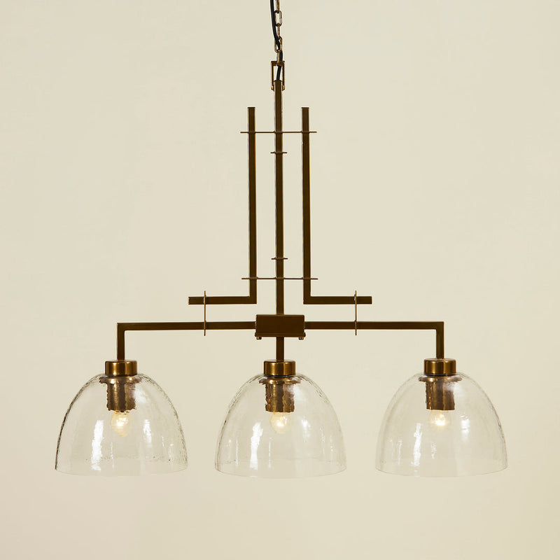TROY 3 LIGHT CHANDELIER CHAMPAGNE