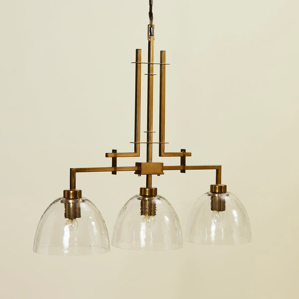 TROY 3 LIGHT CHANDELIER CHAMPAGNE