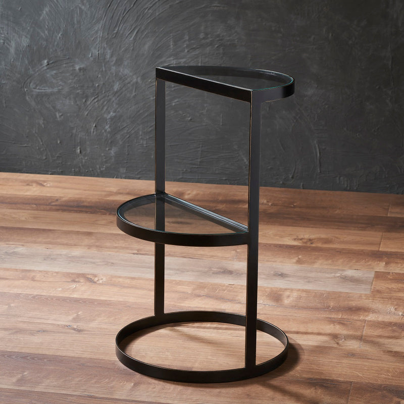 CRESCENT ACCENT TABLE BRONZE