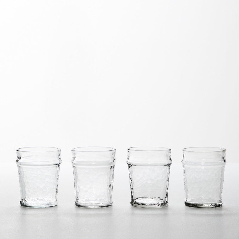 JUNO WATER TUMBLER SET OF 4 CLEAR
