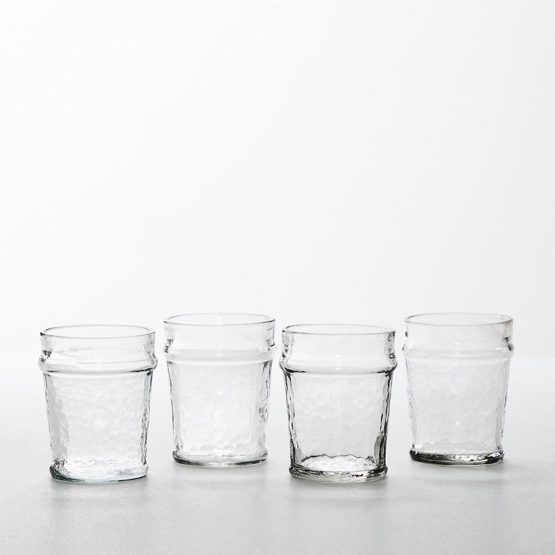JUNO WATER TUMBLER SET OF 4 CLEAR