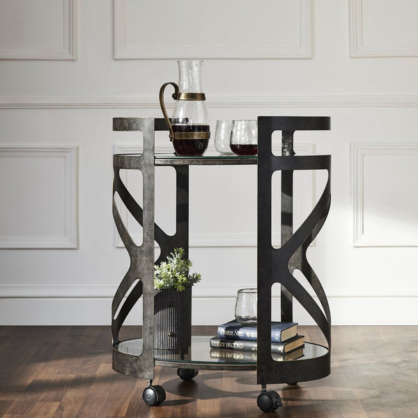 THEBES BARCART OAKWOOD