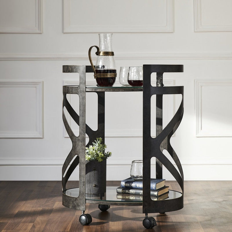 THEBES BARCART OAKWOOD