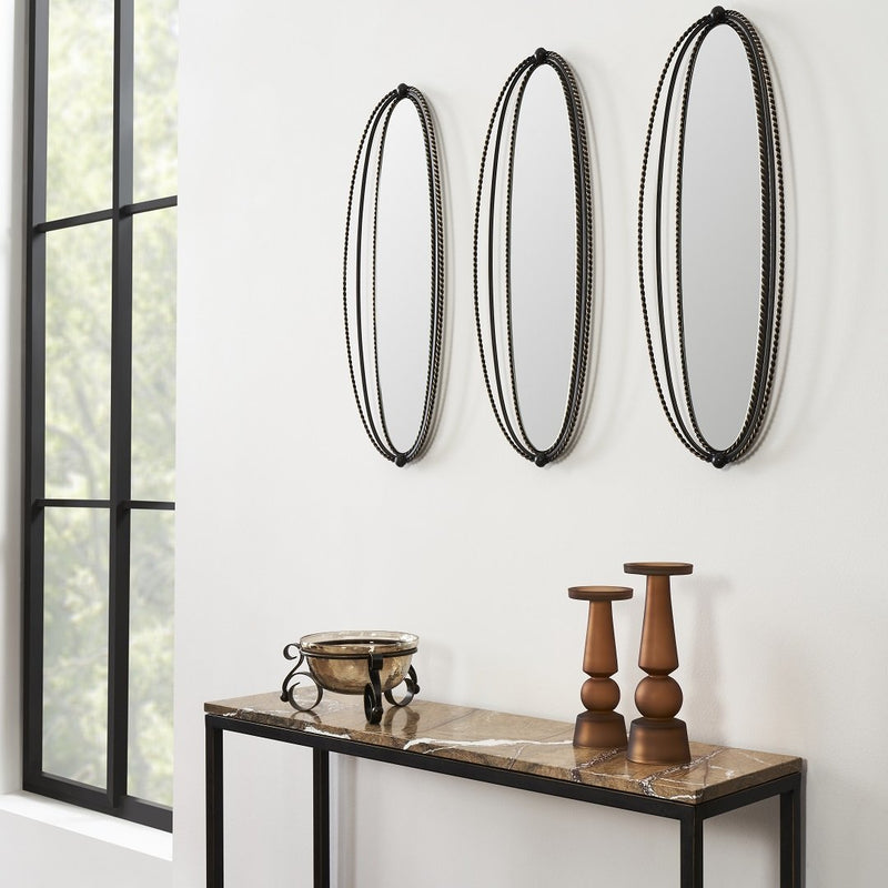 CARCANET WALL MIRROR OAKWOOD